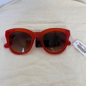 NWT red classic style j crew sunglasses